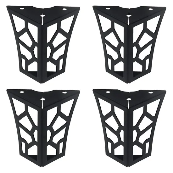 Patas de sofá de acero cónico de lujo moderno en cromo/oro – Soporte para camas, armarios y sofás