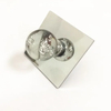 Perilla cromada del cajón del gabinete de cristal del estilo del hardware de los muebles del cinc
