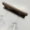 Estante para copas de vino montado en la pared, soporte de aluminio para copas de vino debajo del gabinete