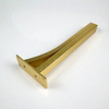 Muebles de gabinete sólido de aluminio, patas de soporte de latón dorado y negro
