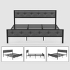 Estructura de cama California King de metal