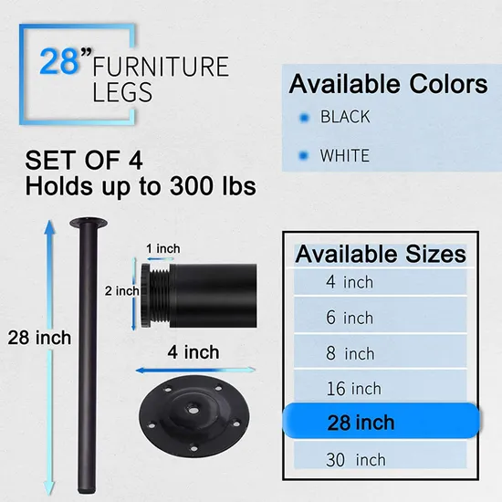Venta al por mayor Patas de mesa de comedor de café para muebles