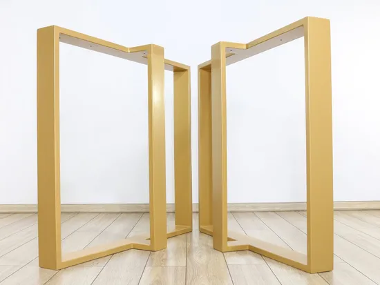 Muebles de oficina, escritorio de comedor, forma de X, patas de mesa de comedor de café de acero de metal