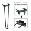 Patas de mesa plegables de alta resistencia, soportes industriales modernos de acero, capacidad de carga de 100 kg, aptas para bricolaje para mesas de café y escritorios