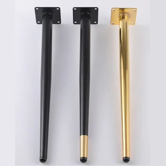 Silla cónica Oro Hierro Latón Muebles de acero Patas de mesa de centro de metal