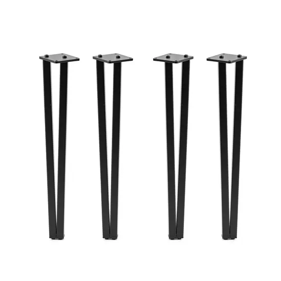 Venta al por mayor patas de mesa de centro de comedor modernas de metal de mediados de siglo