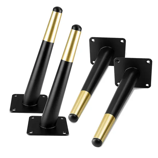 Patas de lujo para muebles de acero cromado en oro rosa: para mesas, armarios y sofás