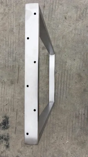 Patas de mesa de escritorio cuadradas cromadas de acero inoxidable industriales de muebles modernos de fábrica