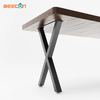 Patas de muebles de metal en forma de X Fabricante de acero Patas de mesa modernas