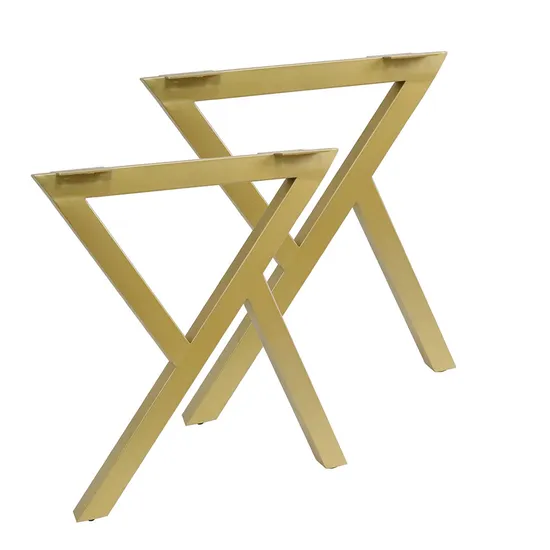 Muebles de oficina, escritorio de comedor, patas de mesa de lujo modernas de metal cuadrado