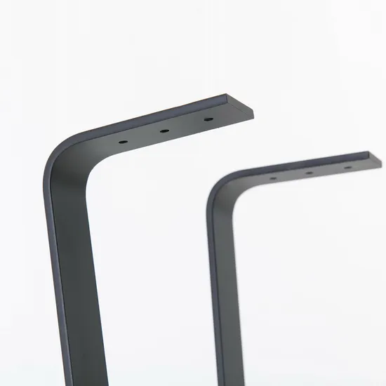 Patas de mesa de centro de acero con patas hermosas para muebles de oficina en forma de U