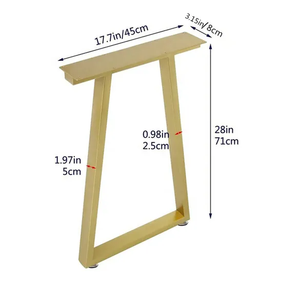Muebles al por mayor de metal para mesa de comedor X patas para mesa