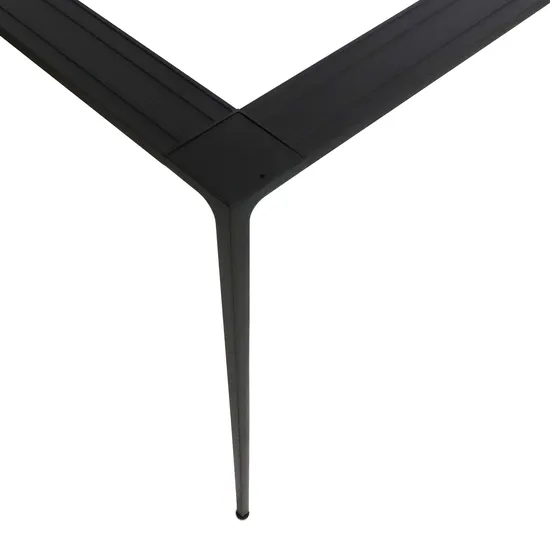 Muebles Oficina Comedor Escritorio Metal industrial Aleación de aluminio Vidrio Mármol Patas de mesa
