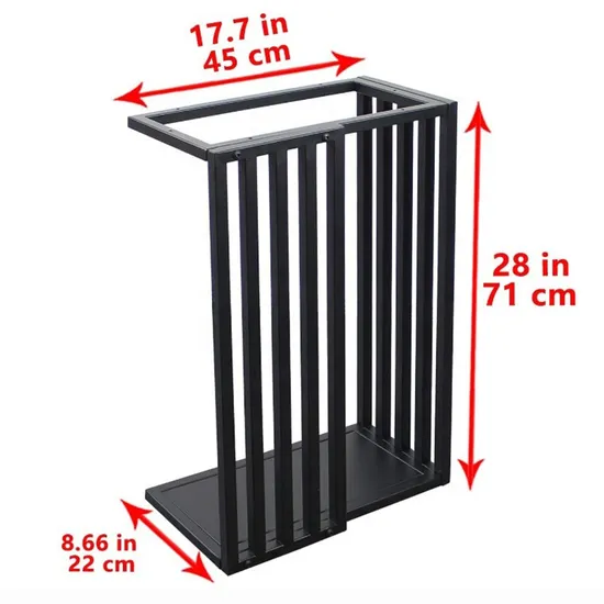 Comedor de patas de escritorio de interior de alta resistencia, base de banco, patas de mesa de centro