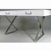 Pata de acero inoxidable en forma de X para mesa de café y comedor