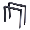 Patas de mesa en forma de U de café de hierro y metal de acero cuadrado de muebles estándar del fabricante