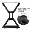 Craft Art Deco Office Cast Square Restaurante Escritorios Muebles de metal Patas de mesa