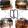 Juego de patas de mesa de comedor de café de metal de lujo, fabricantes de marcos de tuberías