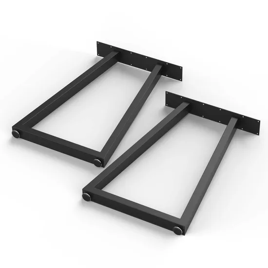 Patas industriales de la tabla del metal de los muebles del escritorio de la forma del marco de acero del arrabio X