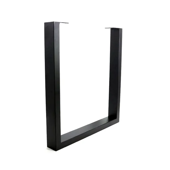 Patas de mesa de comedor de metal elegantes para tapa rectangular