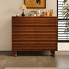 Gabinete de entrada francés vintage de madera maciza: diseño ornamentado tallado a mano para almacenamiento en el pasillo y decoración retro