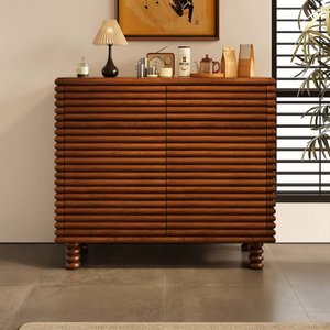 Gabinete de entrada francés vintage de madera maciza: diseño ornamentado tallado a mano para almacenamiento en el pasillo y decoración retro