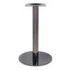 Base de mesa de metal de acero negro redondo moderno al por mayor para café y cafetería