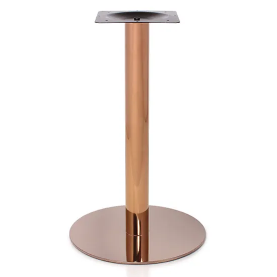 Base de mesa de cobre de piezas de muebles de metal para contrato comercial