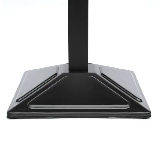 Base de mesa cuadrada de estampado de hierro negro con mejores ventas para restaurante