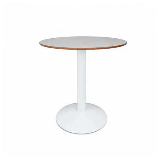 Base de mesa de centro de comedor de hierro blanco adornado vendedora caliente
