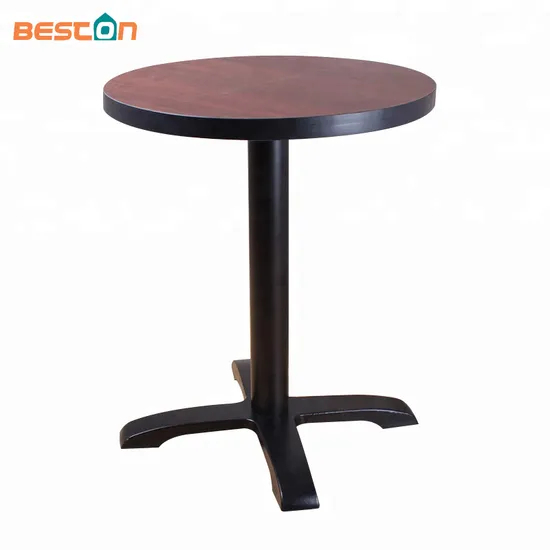 Mesa de restaurante al aire libre vendedora caliente de las piernas de la tabla del arrabio
