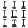 Precio de fábrica Bases de mesa plana Muebles cepillados Soporte de mesa de centro al aire libre negro