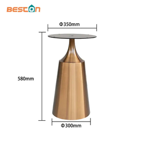 Base metálica de la pata de la tabla del oro de los muebles del acero inoxidable del cepillo para la mesa de comedor
