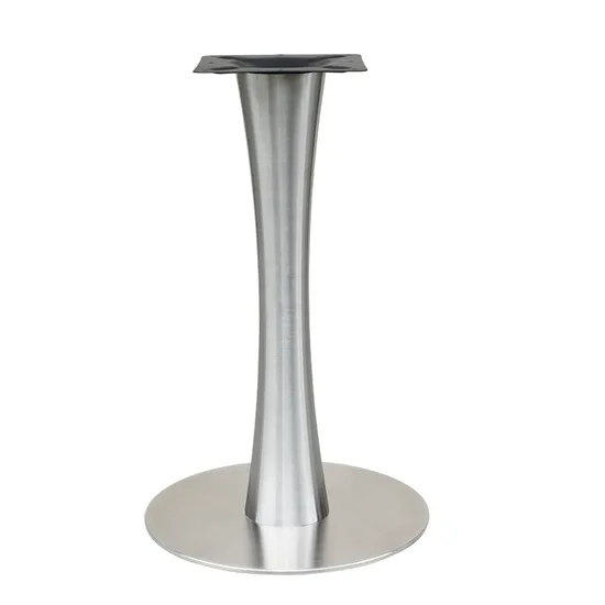Base de mesa de comedor redonda moderna de acero inoxidable