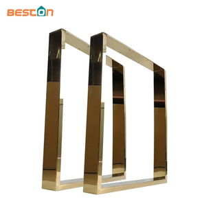 Muebles modernos resistentes para comedor, patas de mesa de metal de acero inoxidable