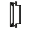 Puertas divisorias de puerta de cristal negras con marco de acero corredizo silencioso estilo loft