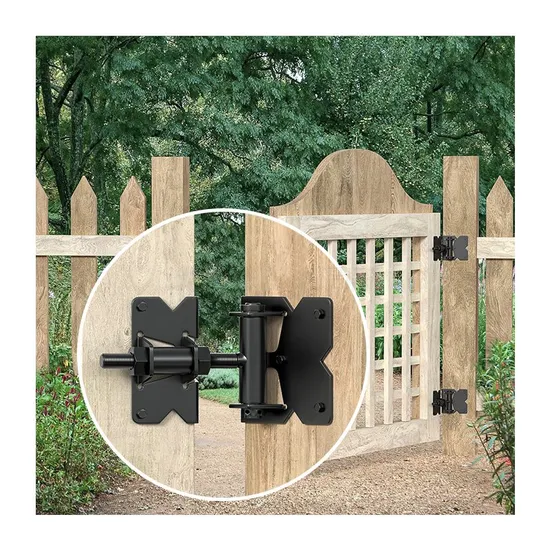 Bisagras de puerta de PVC resistentes con cierre automático ajustables para puertas de jardín al aire libre