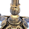 Pata de mesa de centro de hierro fundido de bronce con garra de tigre decorada