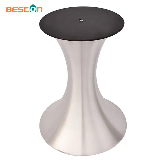 Pata de mesa de comedor de base redonda personalizada con patas de mesa de tulipán de aleación de aluminio