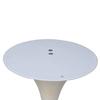 Base de mesa de trompeta de comedor de hierro blanco más nueva