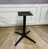 Patas de mesa de aleación de aluminio para exteriores, base negra para mesa de comedor para restaurante