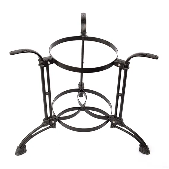 Patas de mesa de hierro fundido Wourght ornamentales antiguas para mesa de comedor de restaurante