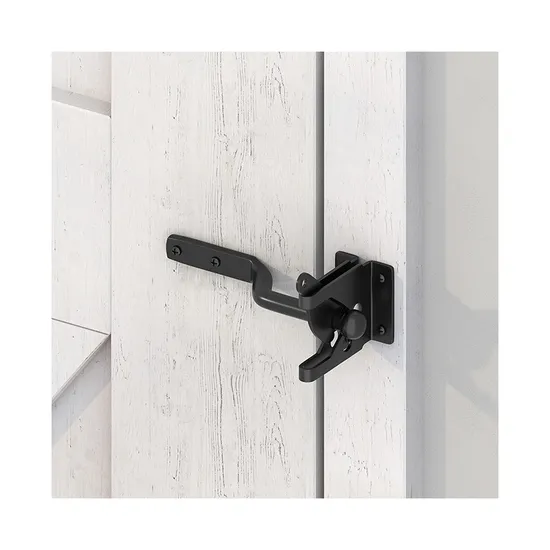 Pestillo de puerta con palanca de gravedad autoblocante: resistente para vallas de metal y madera