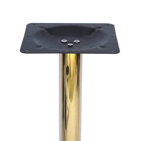 Base de mesa de comedor de hierro, soporte de mesa de centro de oro forjado