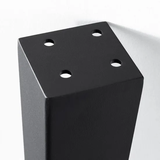 Escritorio moderno industrial Banco de hierro fundido de metal para comedor patas de mesa cónicas de café