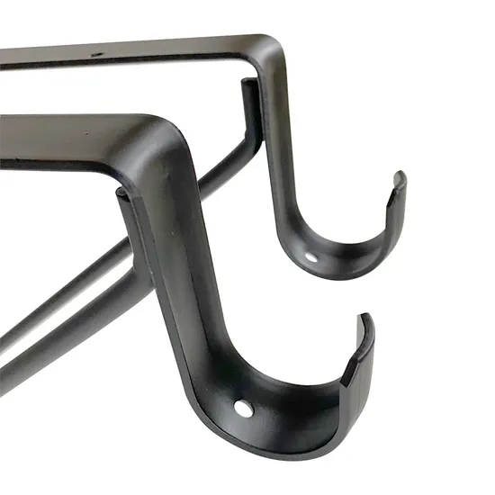 Soporte de estante de hierro en ángulo de metal negro Los mejores soportes de estante