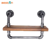 Divertido soporte de estante para tubo de agua de baño montado en la pared