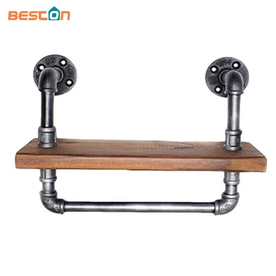 Divertido soporte de estante para tubo de agua de baño montado en la pared