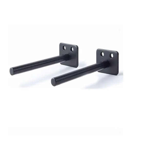 Soportes para estantes de tubos ocultos ciegos montados en la pared