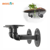 Soporte de tubo de hierro, estante flotante montado en la pared, decoración de Hardware de pared colgante